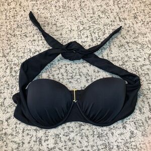 Victoria’s Secret Black Strapless Bikini Bra Top Size 32B